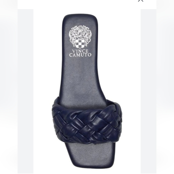 Black Antonni Leather Braided Sandals by Vince Camuto - Picture 5 of 9